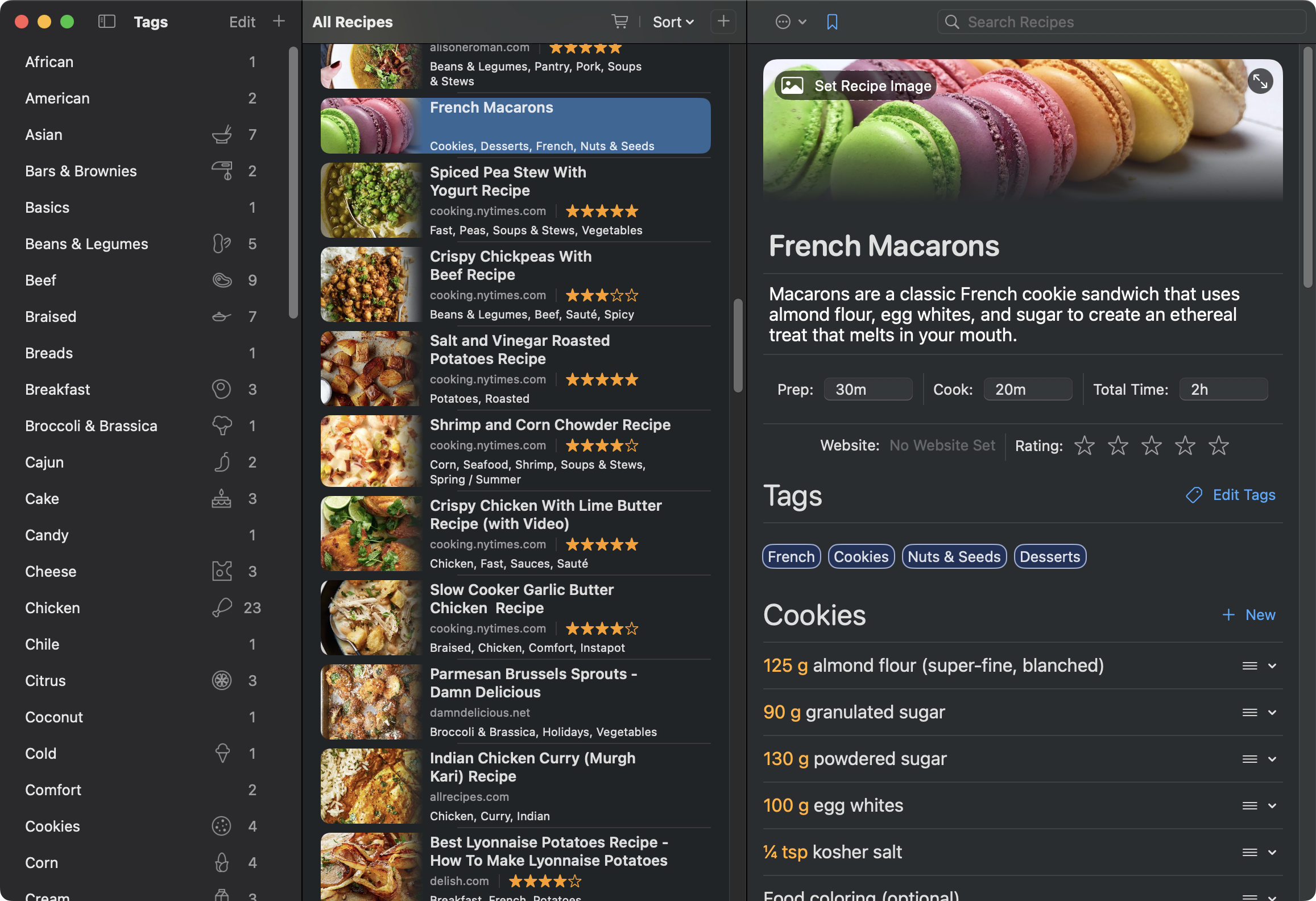 Cookery App Screenshot